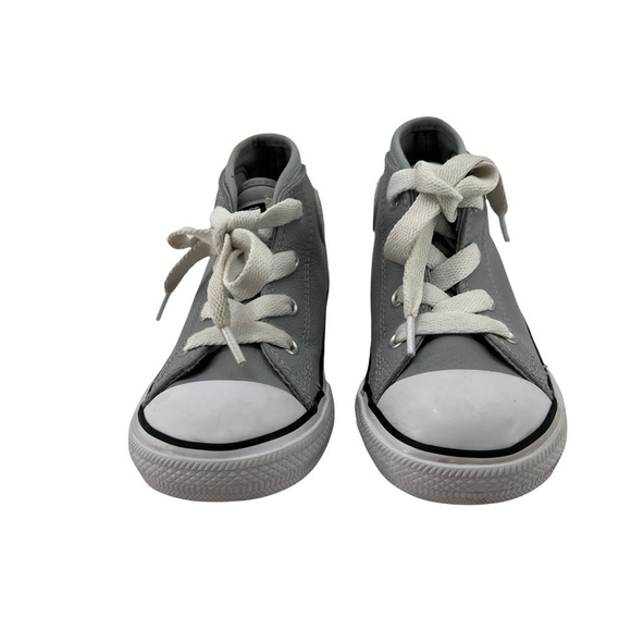 Converse Gray All Star High Top Sneakers Size 8 Little Kids - Picture 2 of 6